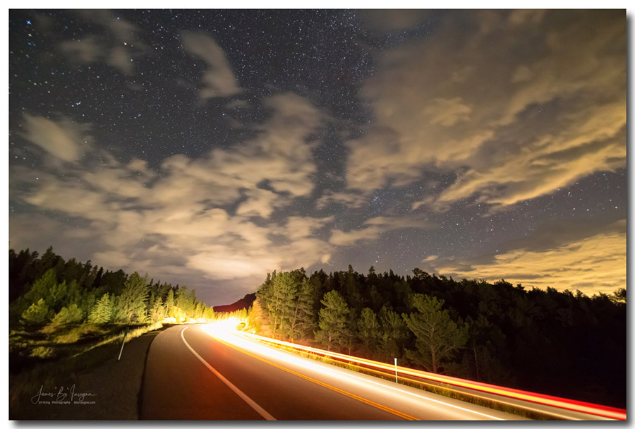 Around The Bend Peak to Peak Highway Art Print