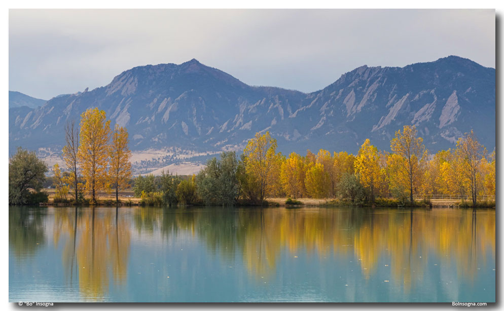 Boulder Colorado Autumn Glow Art Print