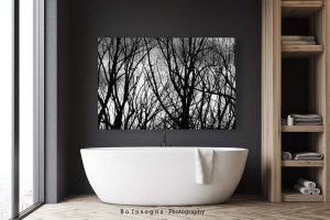 ree Branches Into The Night Bathroom Art Print