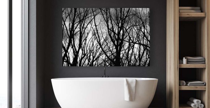 ree Branches Into The Night Bathroom Art Print